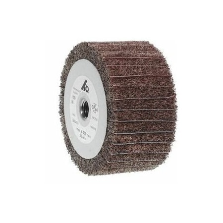 Holex Fleece Flap Wheel Roller, M14 Thread, Dia: 100 mm, Grit: 80 566372 80CRS